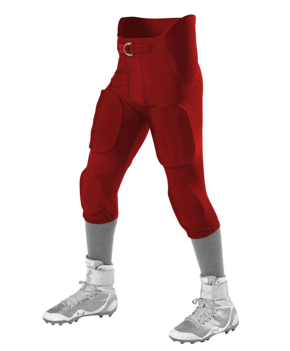 Alleson Athletic 6857PY Youth Icon Integrated Football Pants - Red - HIT a Double - 1