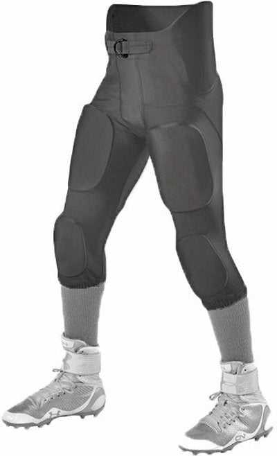 Alleson Athletic 689SY Youth Intergrated Football Pant Pads Not Included - Black - HIT a Double - 1