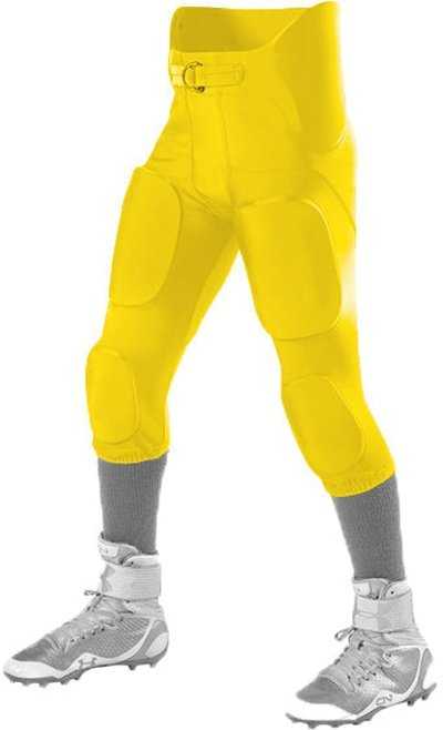Alleson Athletic 689SY Youth Intergrated Football Pant Pads Not Included - Light Gold - HIT a Double - 1