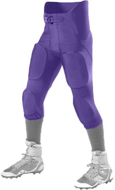 Alleson Athletic 689SY Youth Intergrated Football Pant Pads Not Included - Purple - HIT a Double - 1