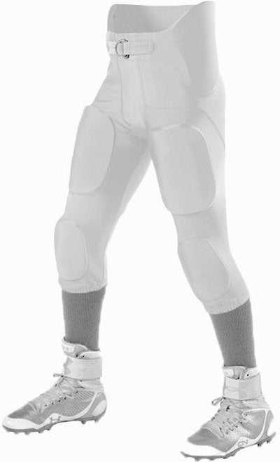Alleson Athletic 689SY Youth Intergrated Football Pant Pads Not Included - White - HIT a Double - 1