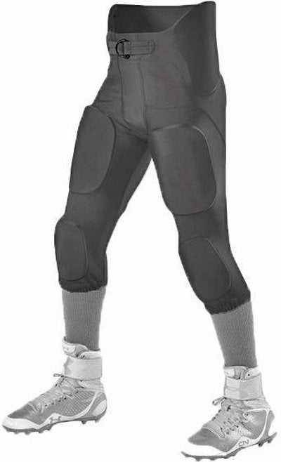 Alleson Athletic 689S Adult Intergrated Football Pant Pads Not Included - Black - HIT a Double - 1
