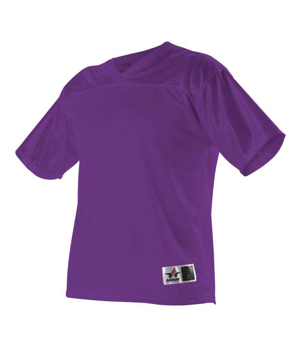 Alleson Athletic 703FJY Youth Fanwear Football Jersey - Purple - HIT a Double - 1