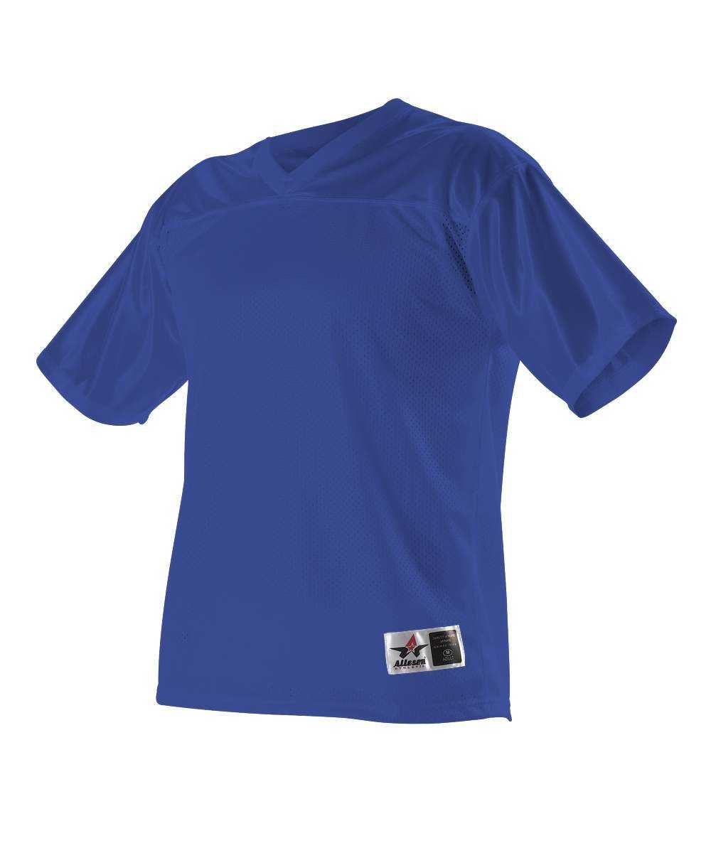 Alleson Athletic 703FJY Youth Fanwear Football Jersey - Royal - HIT a Double - 1