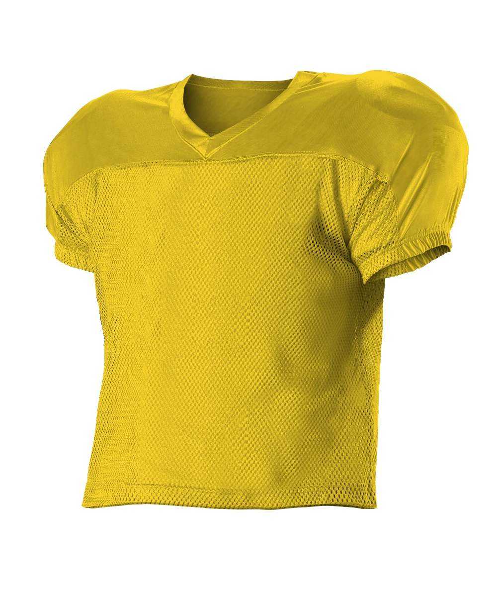 Alleson Athletic 712Y Youth Practice Football Jersey - Gold - HIT a Double - 1