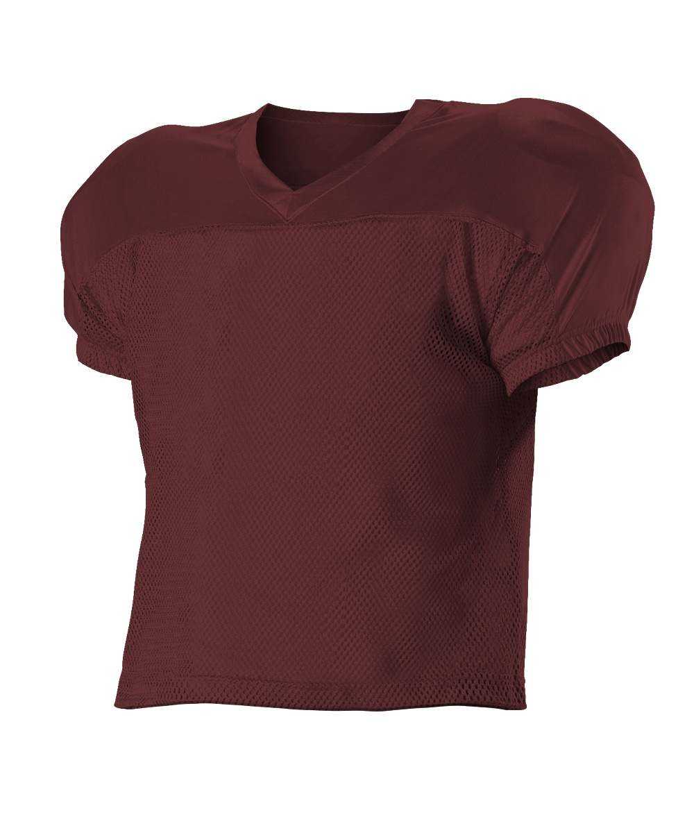 Alleson Athletic 712Y Youth Practice Football Jersey - Maroon - HIT a Double - 1