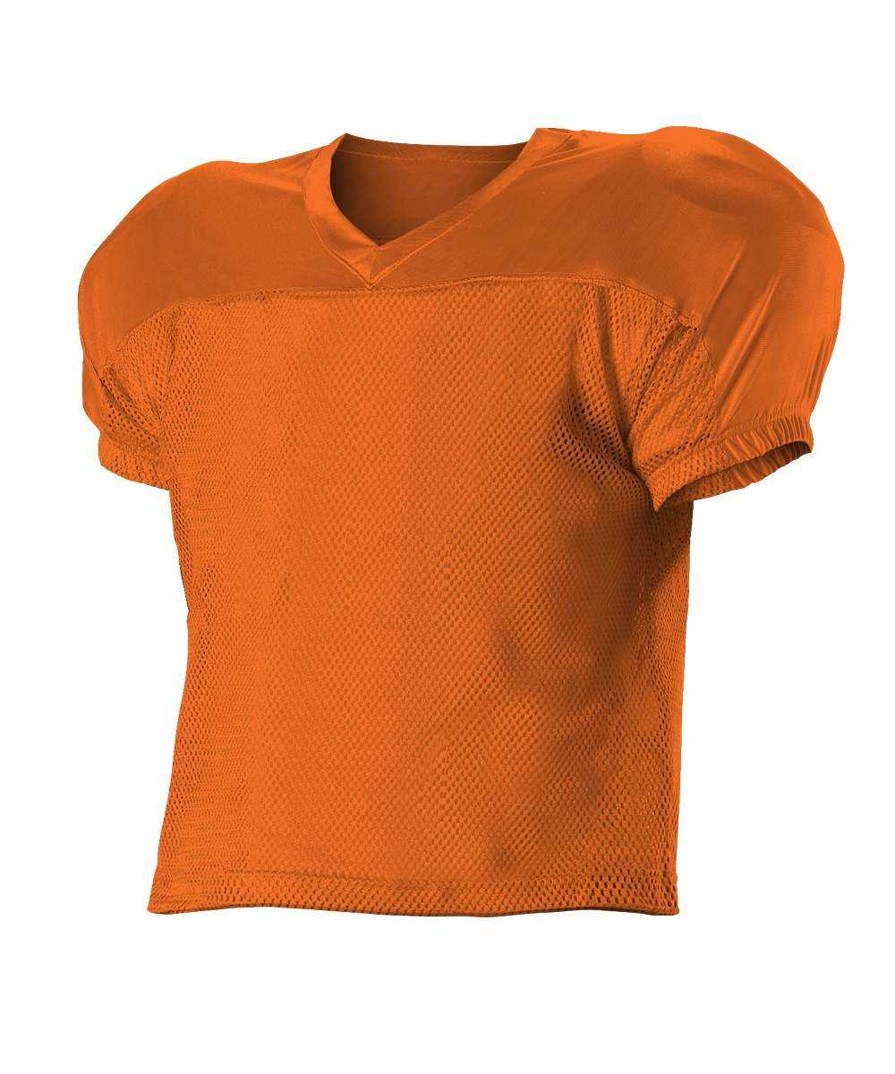 Alleson Athletic 712Y Youth Practice Football Jersey - Orange - HIT a Double - 1