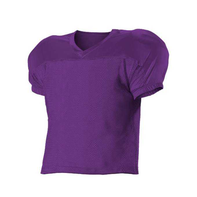 Alleson Athletic 712Y Youth Practice Football Jersey - Purple - HIT a Double - 1