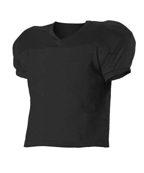 Alleson Athletic 712 Adult Practice Football Jersey - Black - HIT a Double - 1