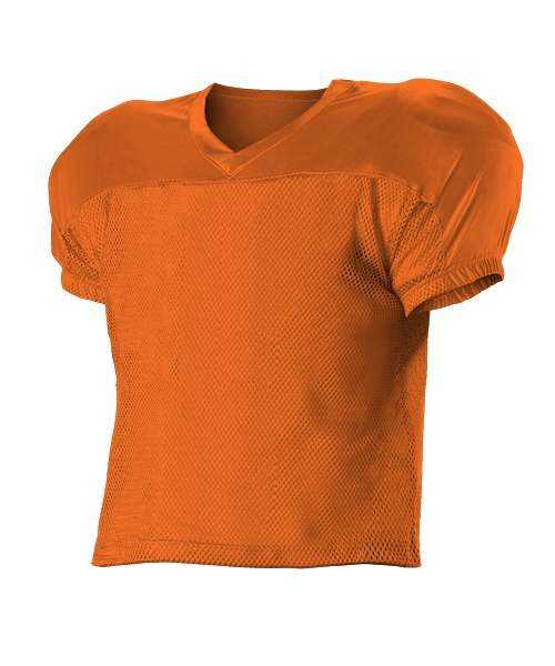 Alleson Athletic 712 Adult Practice Football Jersey - Orange - HIT a Double - 1