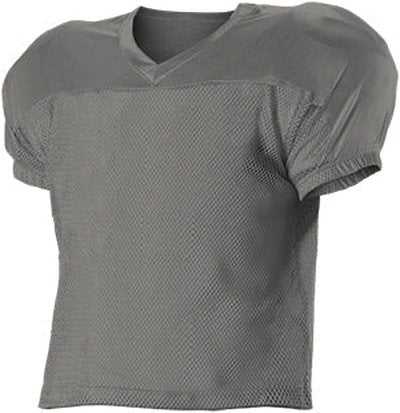 Alleson Athletic 712 Adult Practice Football Jersey - Silver - HIT a Double - 1
