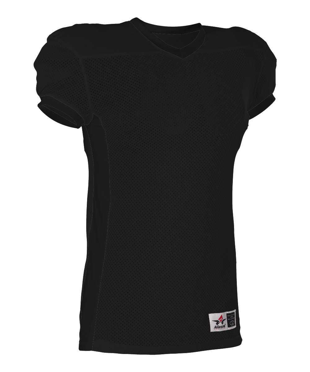 Alleson Athletic 750EY Youth Football Jersey - Black Black - HIT a Double - 1