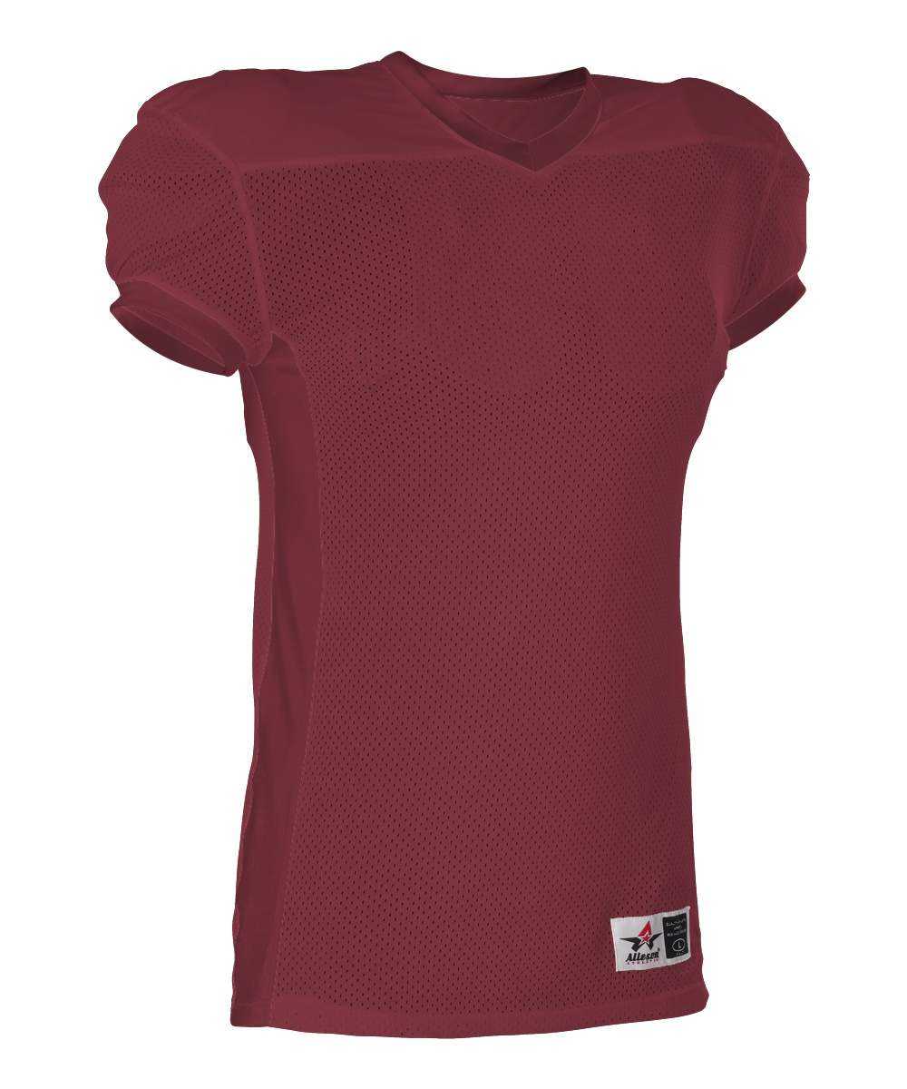Alleson Athletic 750EY Youth Football Jersey - Cardinal - HIT a Double - 1