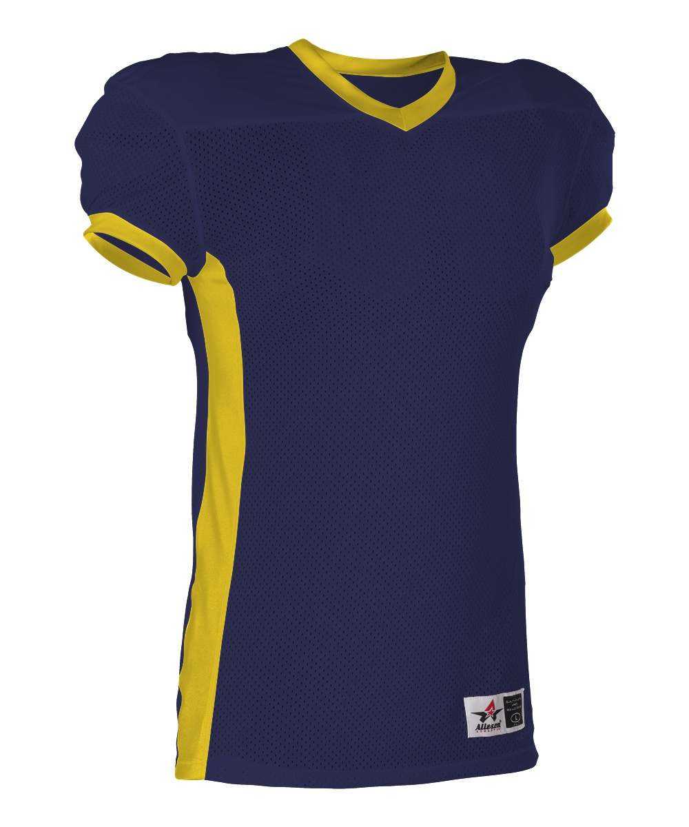 Alleson Athletic 750EY Youth Football Jersey - Navy Gold - HIT a Double - 1