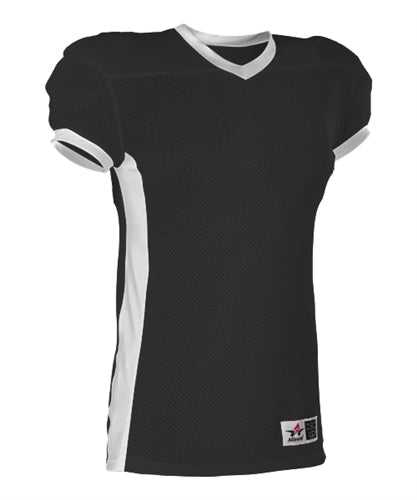 Alleson Athletic 750E Adult Football Jersey - Black White - HIT a Double - 1