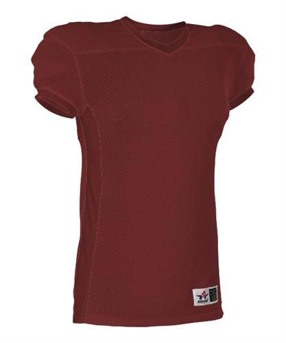 Alleson Athletic 750E Adult Football Jersey - Cardinal - HIT a Double - 1