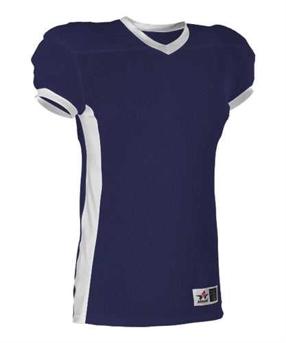 Alleson Athletic 750E Adult Football Jersey - Navy White - HIT a Double - 1