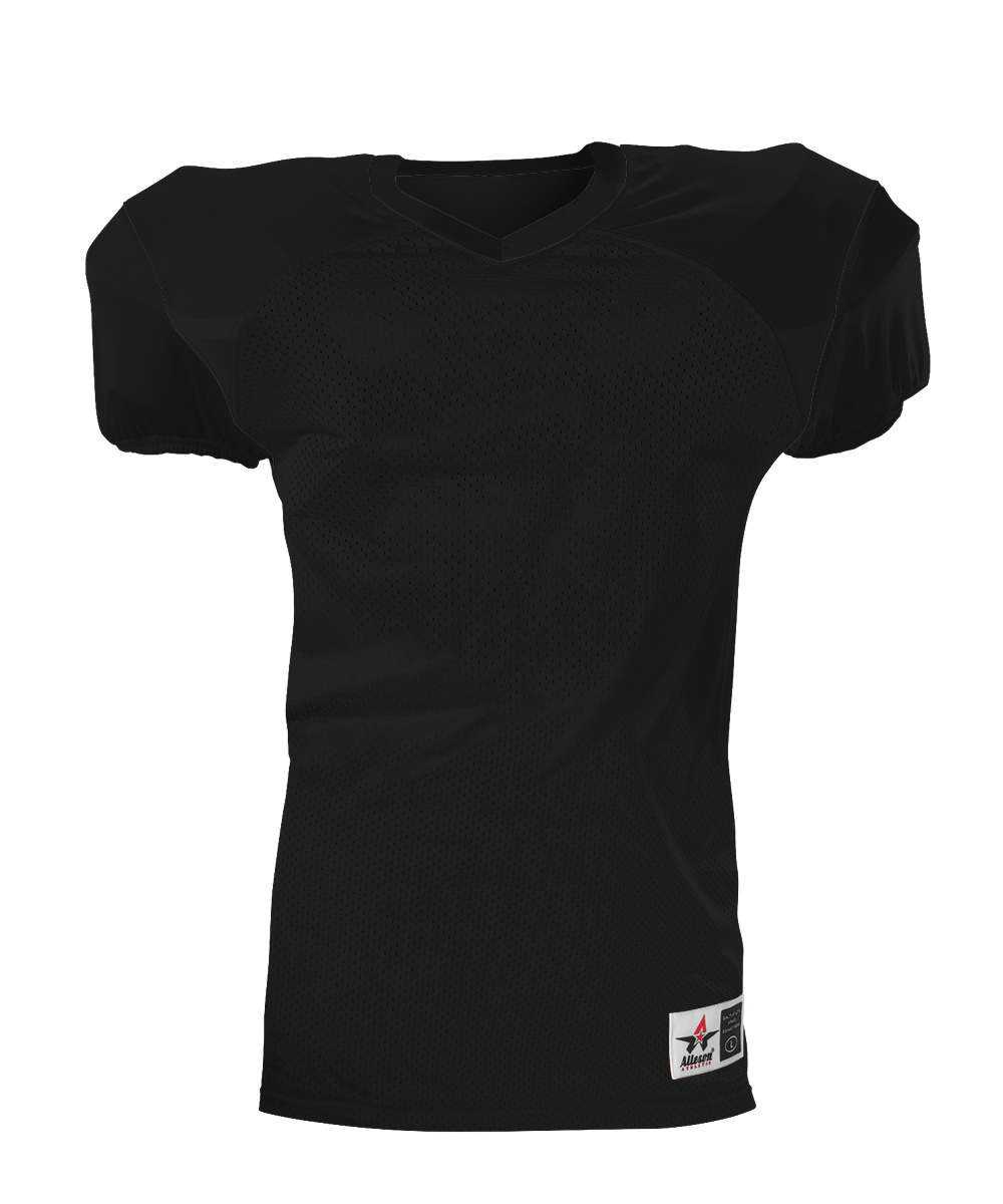 Alleson Athletic 751Y Youth Pro Game Football Jersey - Black Black - HIT a Double - 1