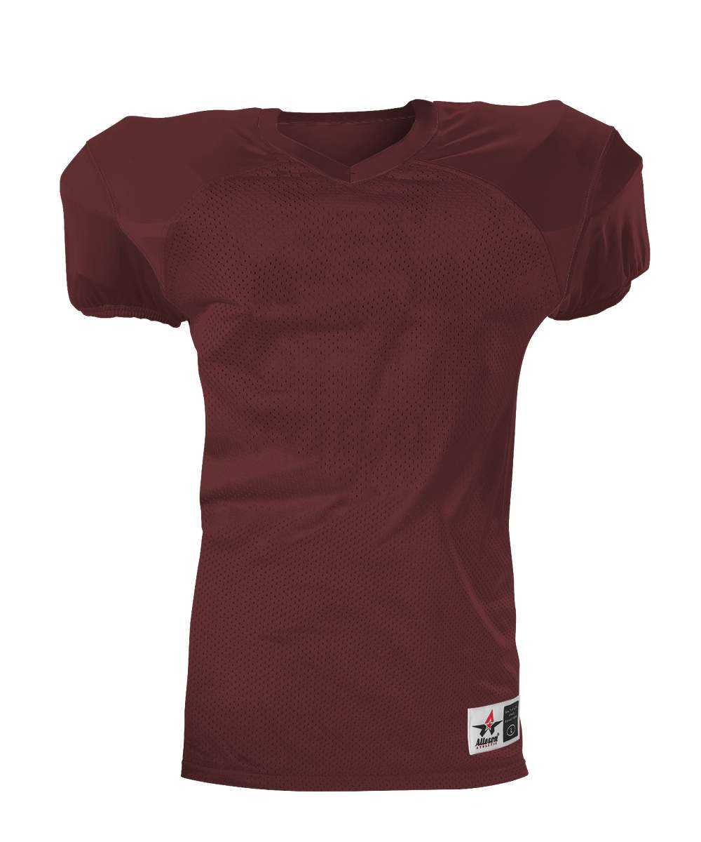 Alleson Athletic 751Y Youth Pro Game Football Jersey - Maroon - HIT a Double - 1