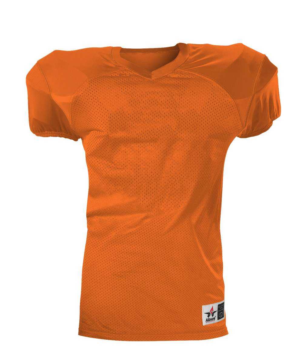 Alleson Athletic 751Y Youth Pro Game Football Jersey - Orange - HIT a Double - 1