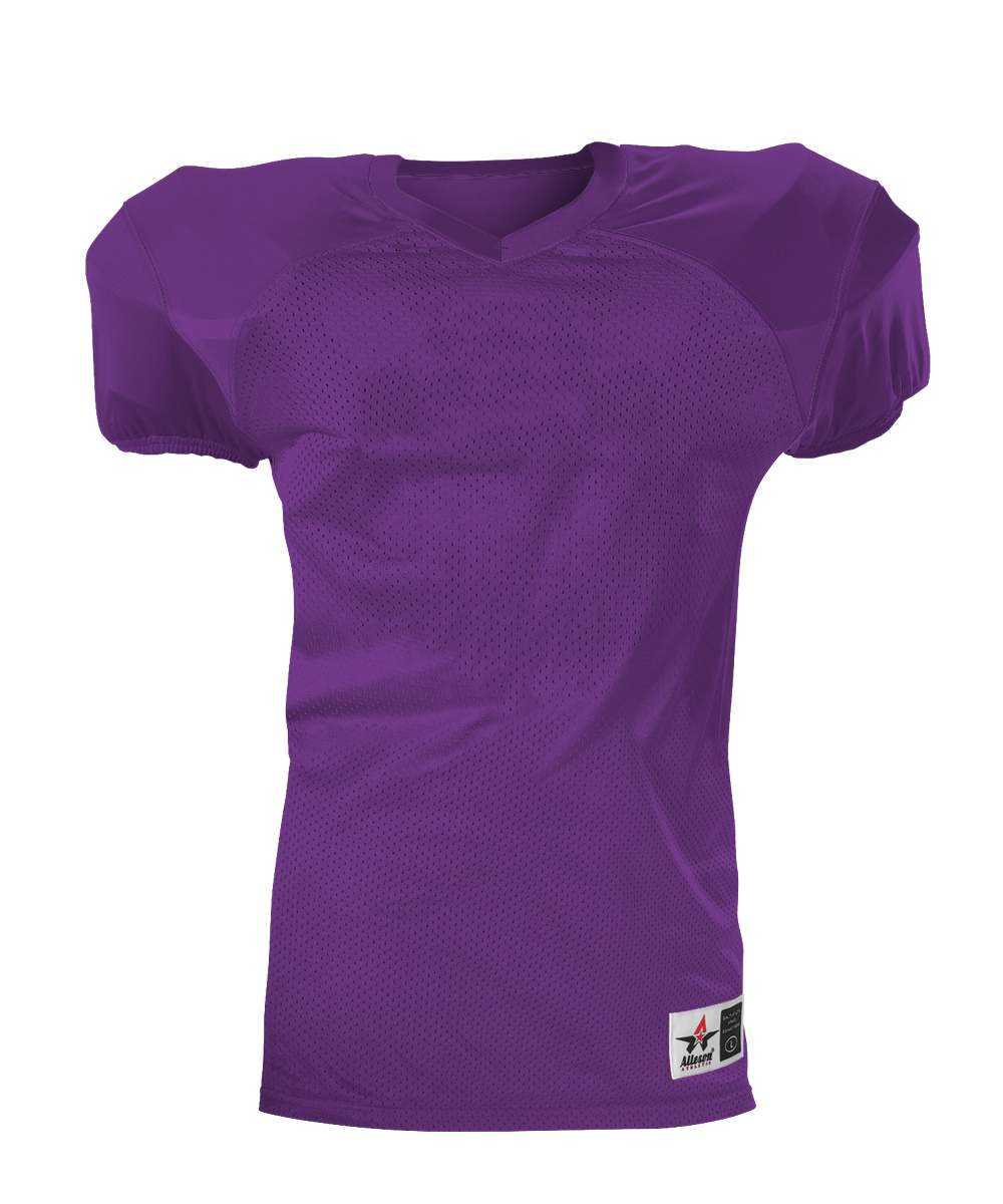 Alleson Athletic 751Y Youth Pro Game Football Jersey - Purple - HIT a Double - 1