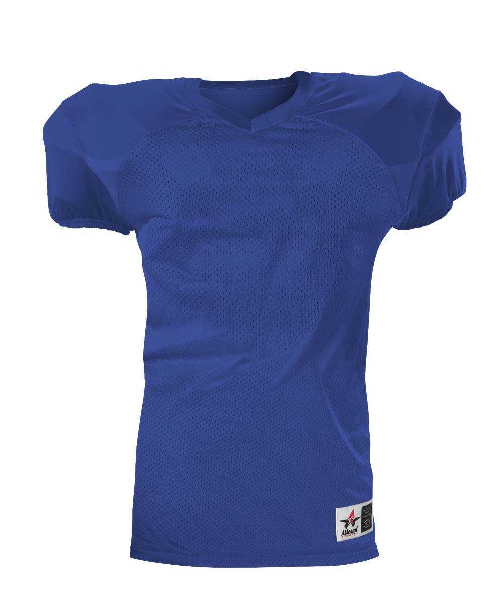 Alleson Athletic 751Y Youth Pro Game Football Jersey - Royal - HIT a Double - 1