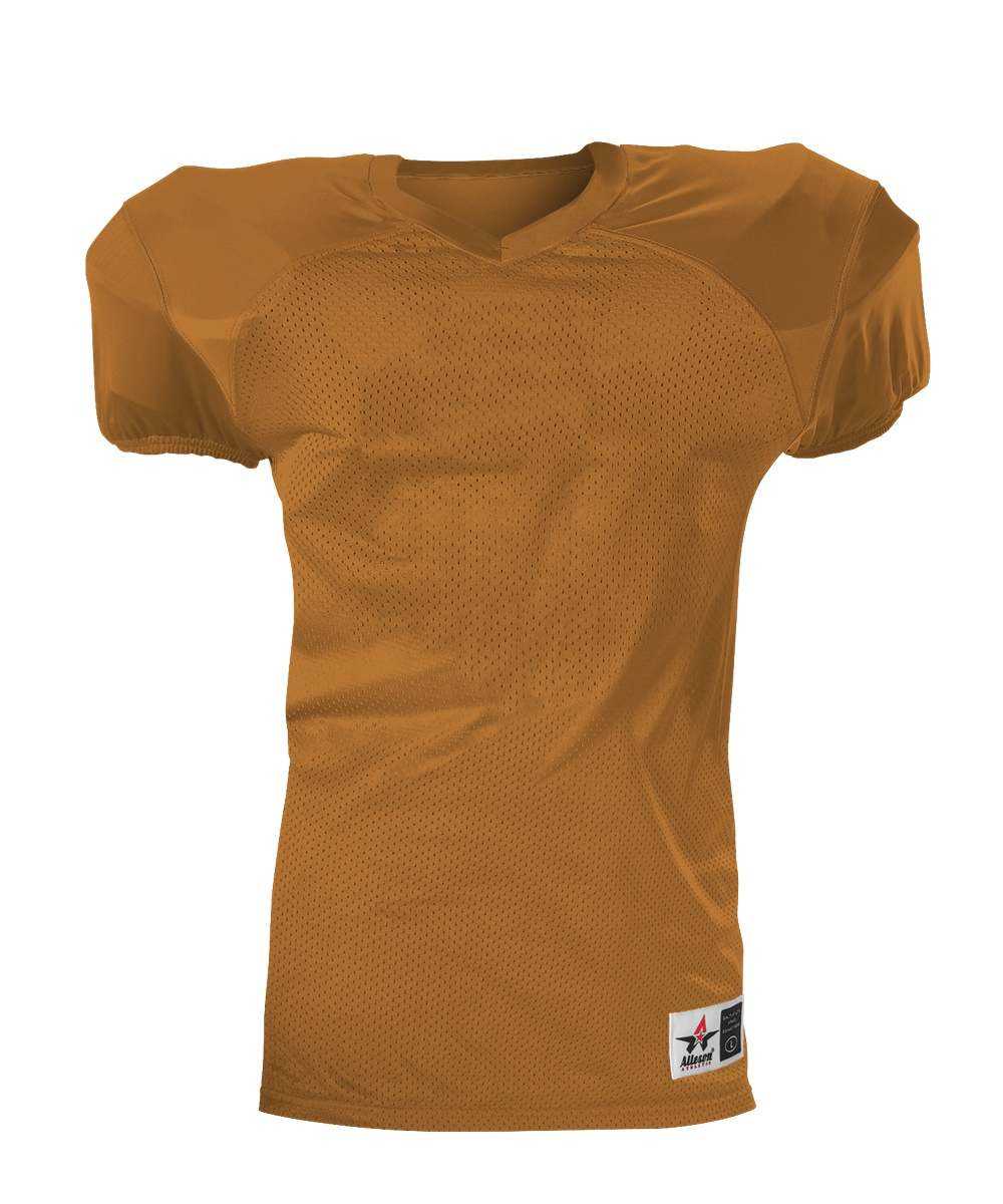 Alleson Athletic 751Y Youth Pro Game Football Jersey - Texas Orange - HIT a Double - 1
