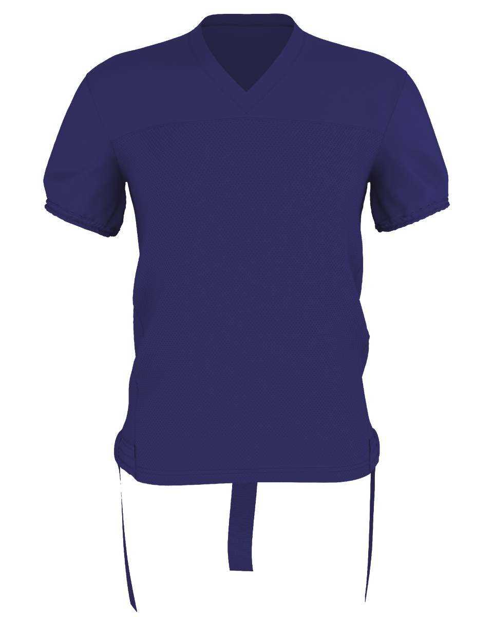 Alleson Athletic 762FFJY Youth Hero Flag Football Jersey - Purple Purple - HIT a Double - 1