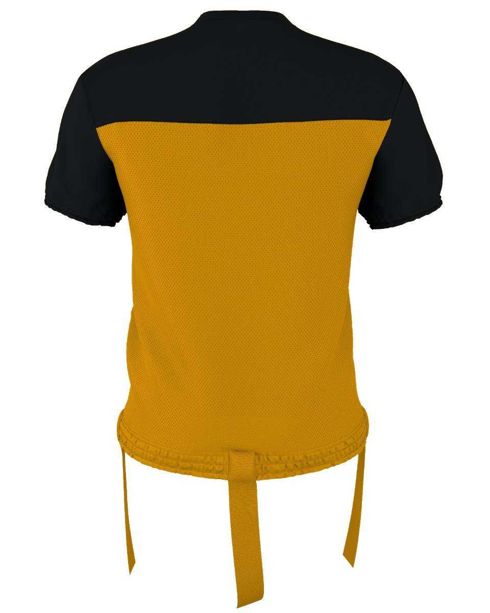 Alleson Athletic 762FFJ Adult Hero Flag Football Jersey - Gold Black - HIT a Double - 3
