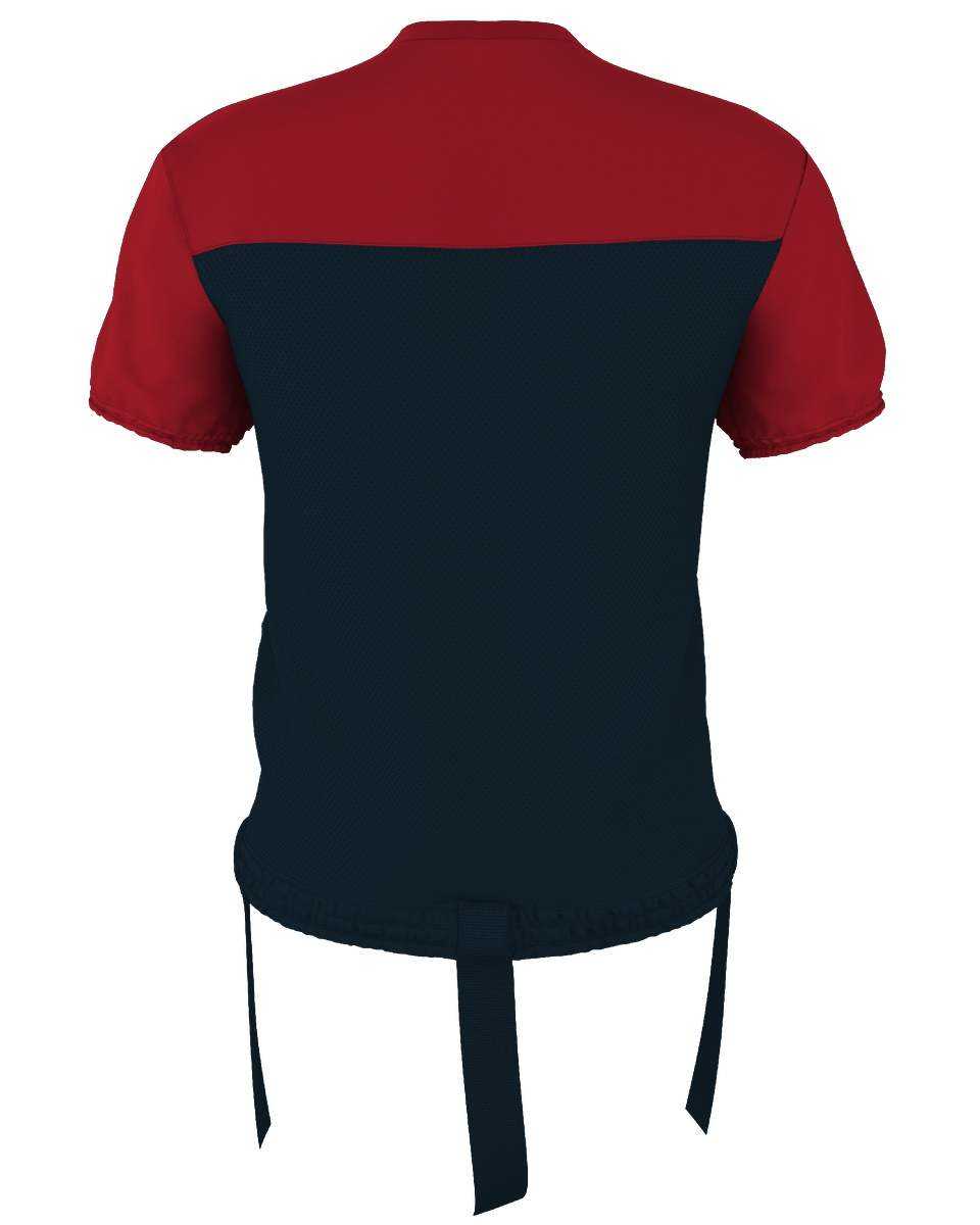 Alleson Athletic 762FFJ Adult Hero Flag Football Jersey - Navy Red - HIT a Double - 3