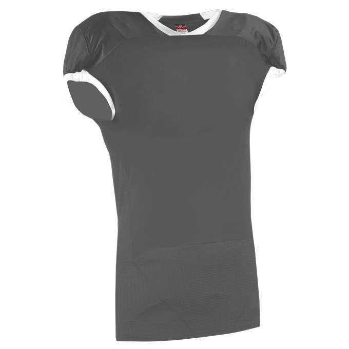 Alleson Athletic 775A Adult Recruit Game Jersey - Charcoal Solid White - HIT a Double - 1