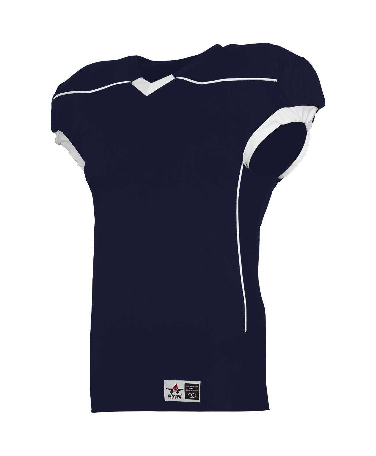 Alleson Athletic 776EY Youth Speed Game Jersey - Navy White - HIT a Double - 1