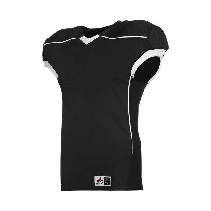 Alleson Athletic 776E Adult Speed Game Jersey - Black White - HIT a Double - 1
