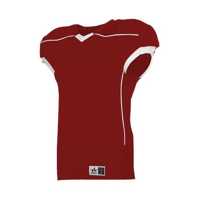 Alleson Athletic 776E Adult Speed Game Jersey - Red White - HIT a Double - 1