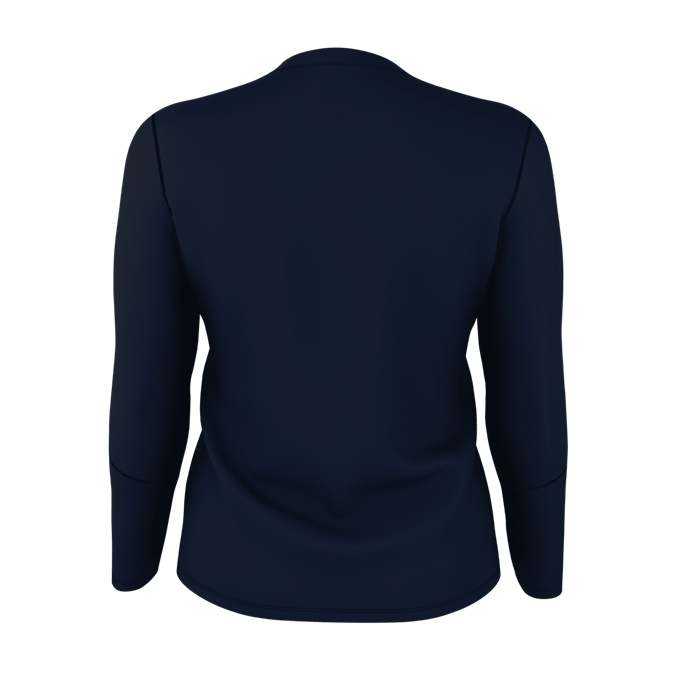 Alleson Athletic 831VLJG Girls Dig Long Sleeve Volleyball Jersey - Navy Heather Navy - HIT a Double - 3