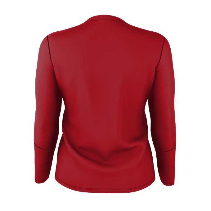 Alleson Athletic 831VLJG Girls Dig Long Sleeve Volleyball Jersey - Red Heather Red - HIT a Double - 3