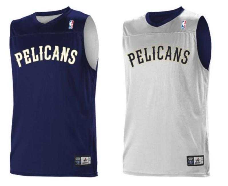 Alleson Athletic A105LA Adult NBA Logo Reversible Game Jersey - New Orleans Pelicans - HIT a Double - 1