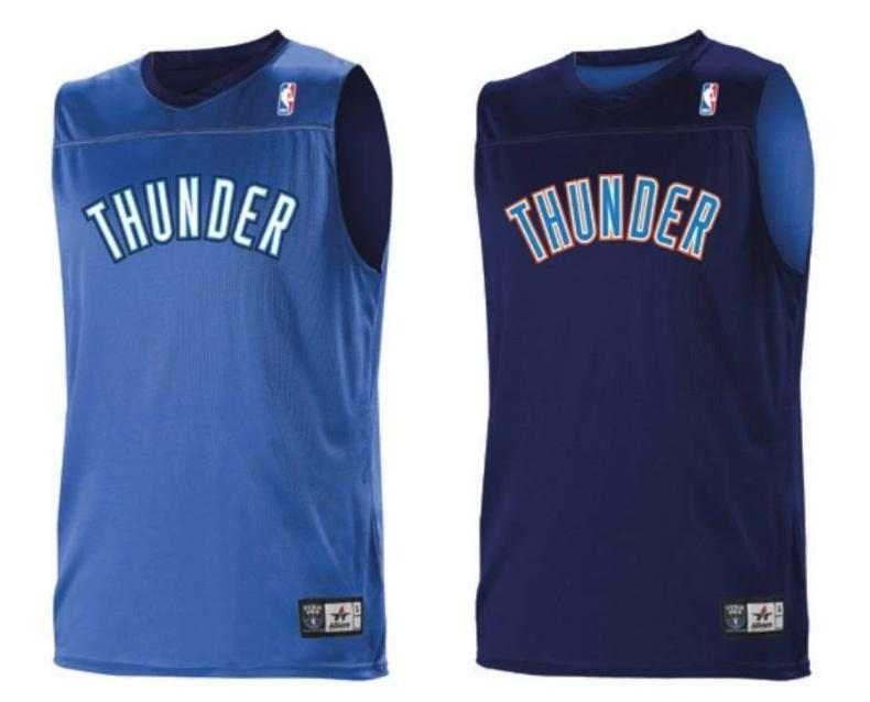 Alleson Athletic A105LA Adult NBA Logo Reversible Game Jersey - Oklahoma City Thunder - HIT a Double - 1