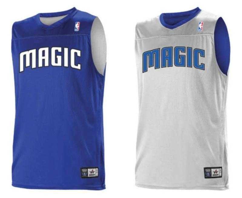Alleson Athletic A105LA Adult NBA Logo Reversible Game Jersey - Orlando Magic - HIT a Double - 1