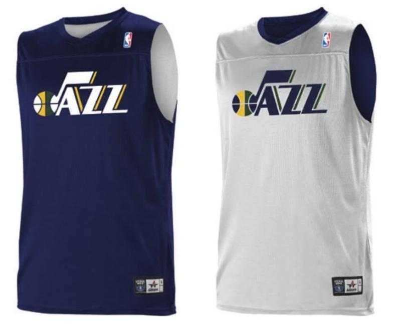 Alleson Athletic A105LA Adult NBA Logo Reversible Game Jersey - Utah Jazz - HIT a Double - 1