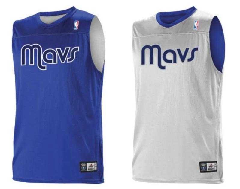 Alleson Athletic A105LY Youth NBA Logo Reversible Jersey - Dallas Mavericks - HIT a Double - 1