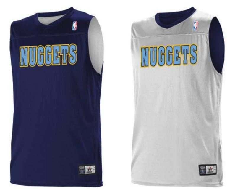 Alleson Athletic A105LY Youth NBA Logo Reversible Jersey - Denver Nuggets - HIT a Double - 1