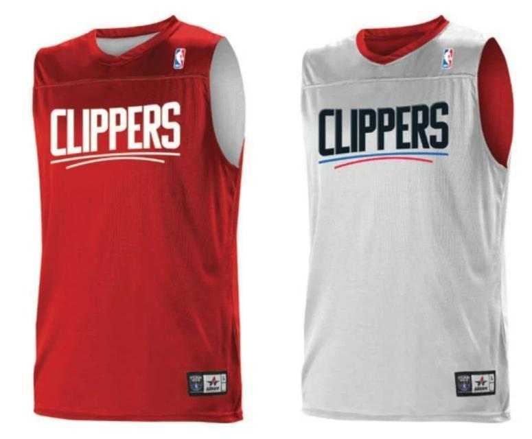 Alleson Athletic A105LY Youth NBA Logo Reversible Jersey - Los Angeles Clippers - HIT a Double - 1