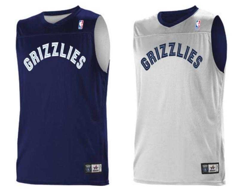 Alleson Athletic A105LY Youth NBA Logo Reversible Jersey - Memphis Grizzlies - HIT a Double - 1