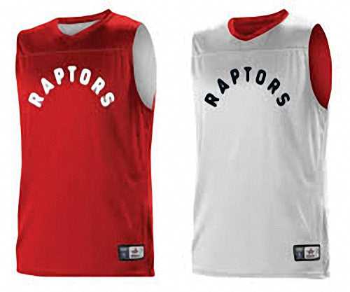 Alleson Athletic A105LY Youth NBA Logo Reversible Jersey - Toronto Raptors - HIT a Double - 1
