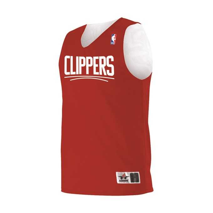Alleson Athletic A115LA Adult NBA Logo&#39;d Reversible Jersey - Los Angeles Clippers - HIT a Double - 1