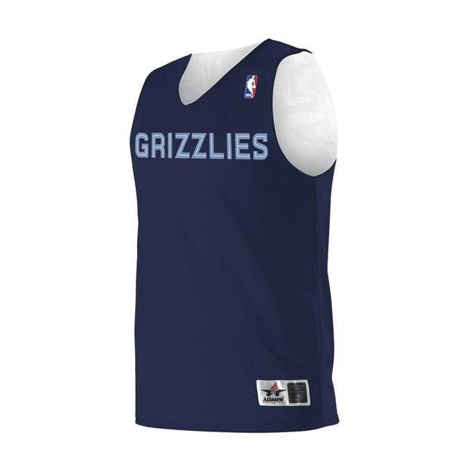 Alleson Athletic A115LA Adult NBA Logo&#39;d Reversible Jersey - Memphis Grizzlies - HIT a Double - 1