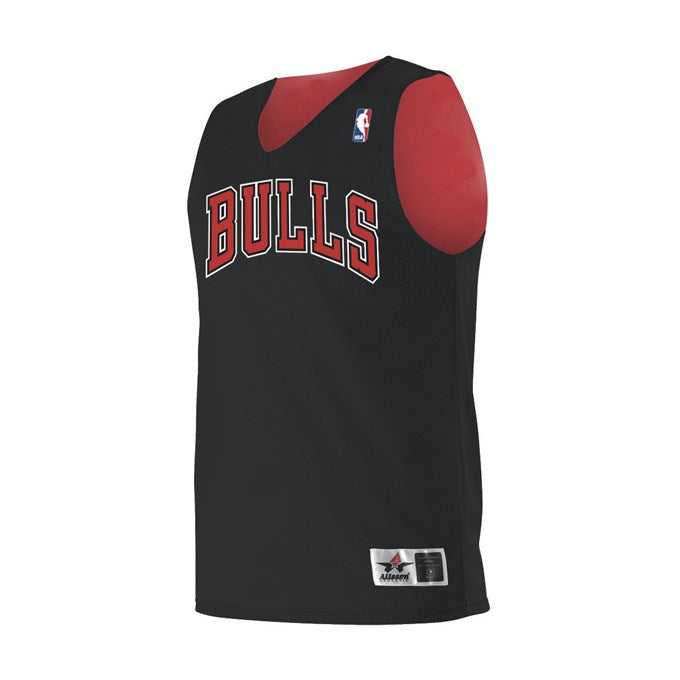 Alleson Athletic A115LY Youth NBA Logo&#39;d Reversible Jersey - Chicago Bulls - HIT a Double - 1