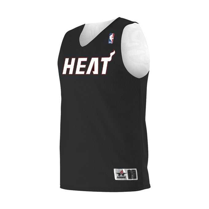 Alleson Athletic A115LY Youth NBA Logo&#39;d Reversible Jersey - Miami Heat - HIT a Double - 1