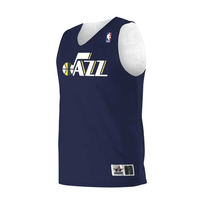 Alleson Athletic A115LY Youth NBA Logo&#39;d Reversible Jersey - Utah Jazz - HIT a Double - 1